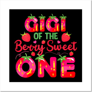 Gigi Of The Sweet One Berry First Birthday Bday Girl Posters and Art